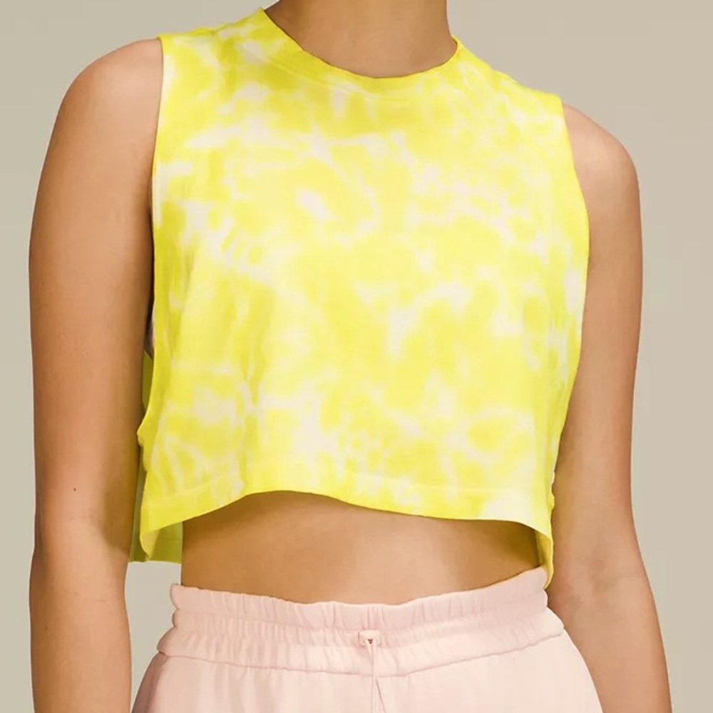 Lululemon | All Yours Cropped Cotton Tank Top in Tie Dye